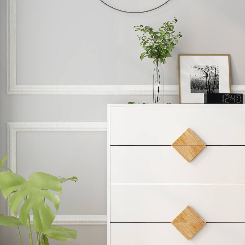 Solid Wood Special Shape Square Handle Design