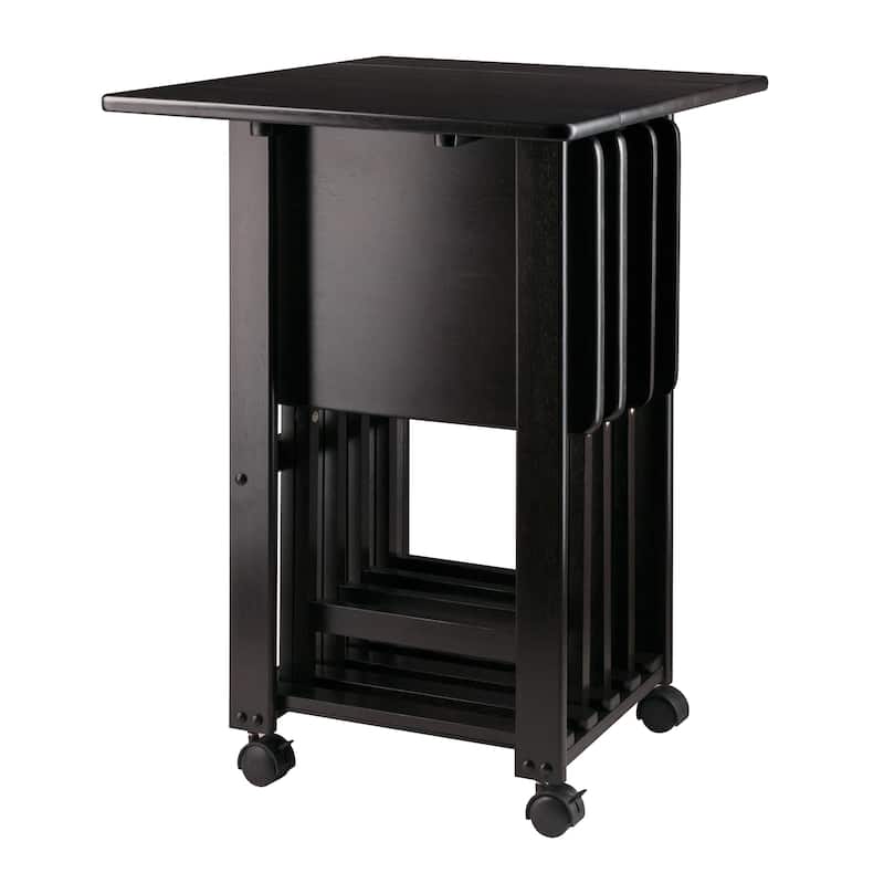 5-Pc Snack Table Set, Drop Leaf Top - 28.19 x 23.39 x 33.94 inches