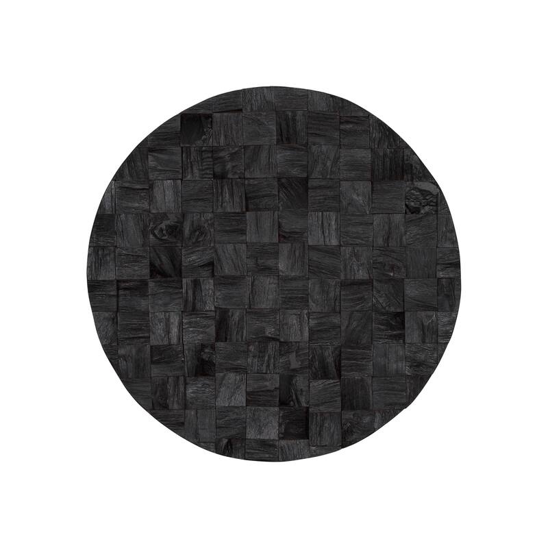 Into the Abyss I Dark Brown Wood 24" Wall Art