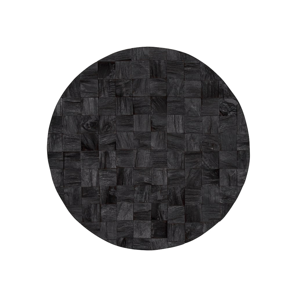 Into the Abyss I Dark Brown Wood 24" Wall Art
