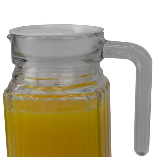 Shop Glass 1 Lt Beverage Pitcher With No Mess Spout And Solid Grip Handle Clear Overstock 31264175