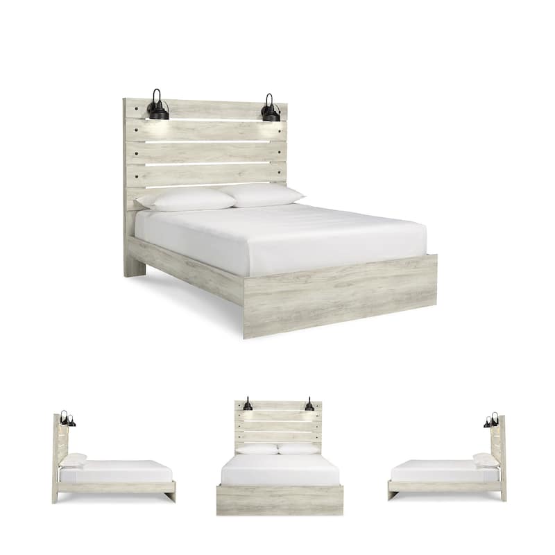 Cambeck Whitewash Panel Bed