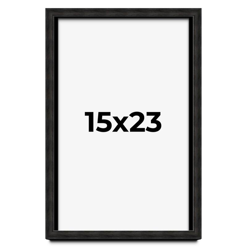 15x23 Shadow Box Black Rustic Barnwood Display Frame | 1.125 Inch