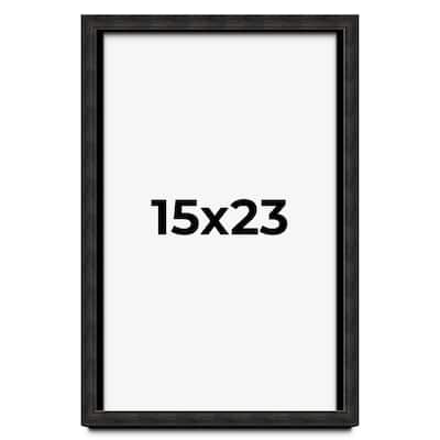 15x23 Shadow Box Black Rustic Barnwood Display Frame | 1.125 Inch