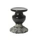 preview thumbnail 34 of 38, Sculptural Terracotta Pillar Candle Holder BLK2 - 4.5" W x 5" H - Black II