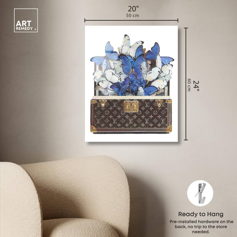 Luxurious Butterflies Acrylic by Art Remedy, Ready to Hang