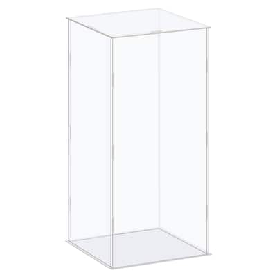 Display Case Box Acrylic Box Transparent Showcase 16x16x36cm for Collectibles