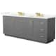 Option Dark Gray / Giotto Quartz Top / Brushed Gold