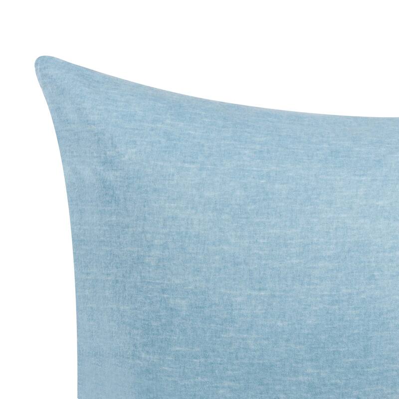 Superior Melange Flannel Cotton Pillowcases, Set of 2