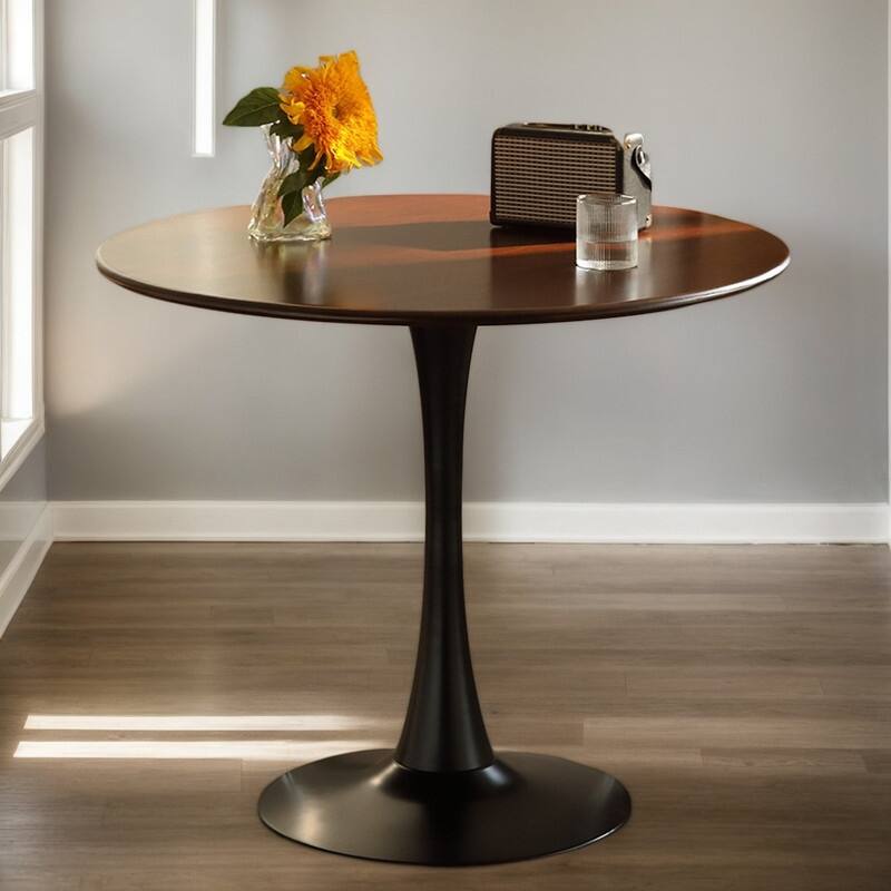 Modern Round Dining Table, 31.5" Kitchen Dining Room Furniture