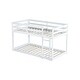 preview thumbnail 20 of 95, Low Loft Bed with Ladder, Solid Rubber Wooden Bed Frame for Multi Children, Floor Bed - Available with or without Slats