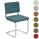 preview thumbnail 13 of 16, Breuer Chair Company Aurora Cushion Padded Seat & Cushion Back Cantilever Side Chair w Chrome Frame (Various Upholstery Fabrics)
