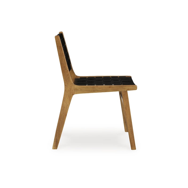 Signature Design by Ashley Fortmaine Brown/Black Dining Chair - 19.5" W x 20" D x 34" H