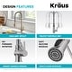 preview thumbnail 117 of 139, Kraus Britt Commercial 3-Function 1-Handle Pulldown Kitchen Faucet