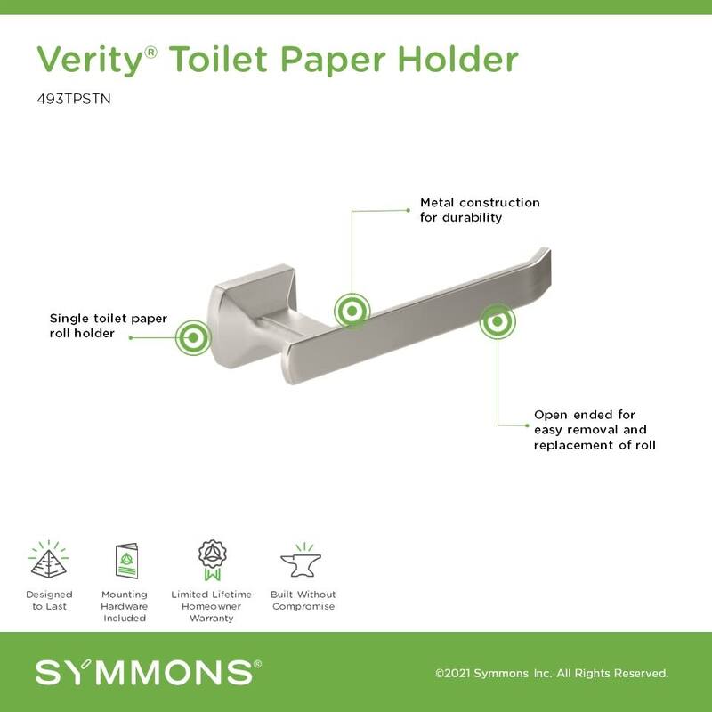 Symmons 493TP Verity Wall Mounted Euro Toilet Paper Holder