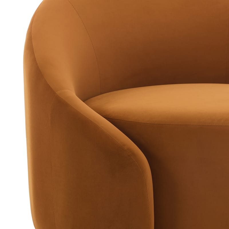 35" Wide Upholstered Swivel Accent Barrel Chairs (Set of 2)