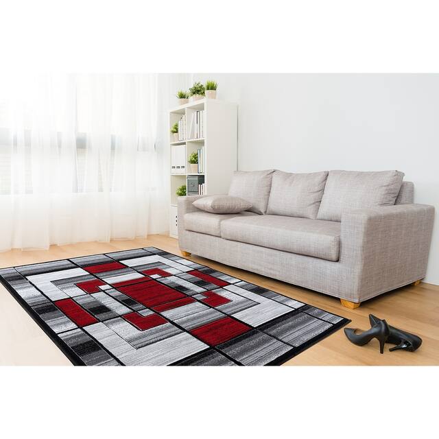 Orelsi Collection Abstract Area Rug