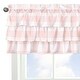 preview thumbnail 4 of 4, Pink Buffalo Plaid Check Window Curtain Valance - Blush White Shabby Chic Woodland Rustic Country Farmhouse Tiered Ruffled