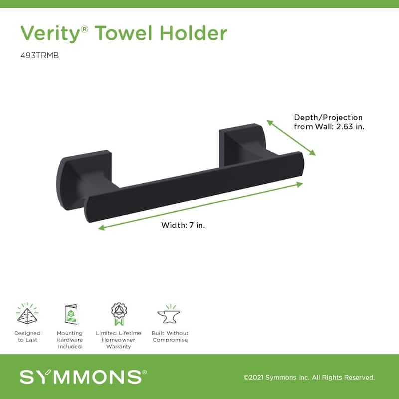 Symmons 493TR Verity 7" Hand Towel Bar