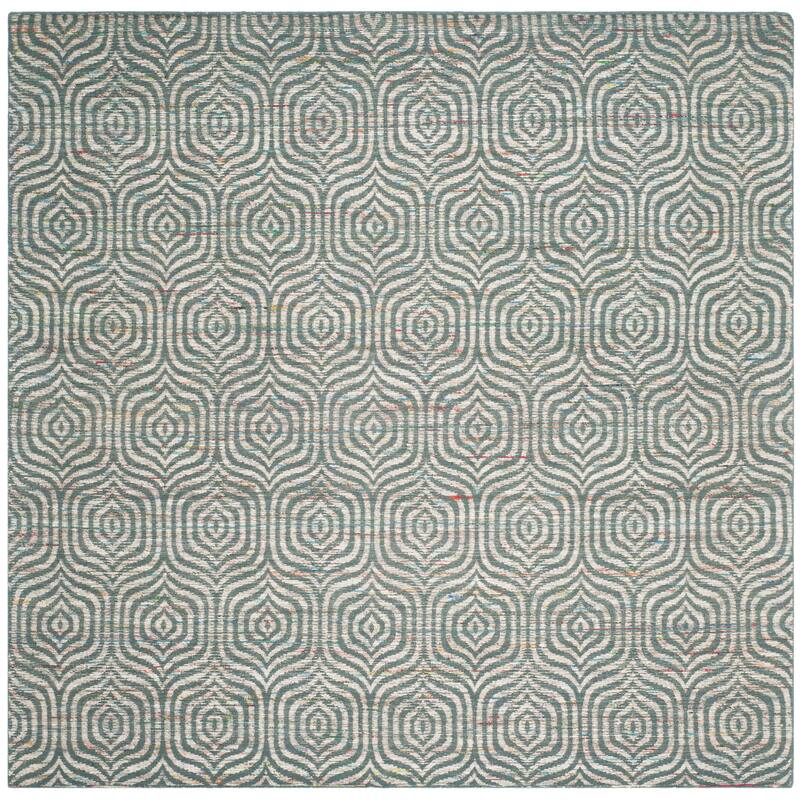SAFAVIEH Handmade Straw Patch Chanel Modern Wool Rug