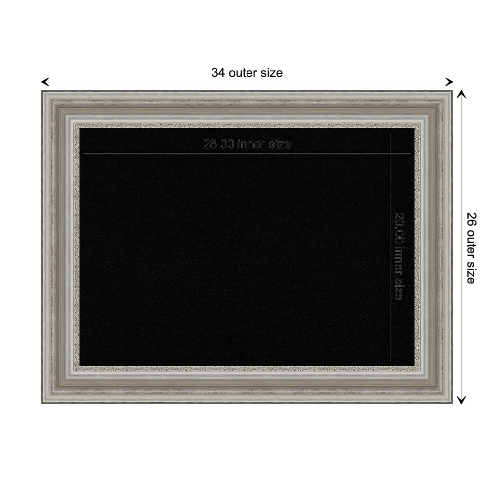 Parlor Framed Black Corkboard Bulletin Board