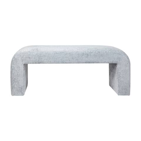 Sophia Modern Luxury Curved Upholstered Jacquard Bench