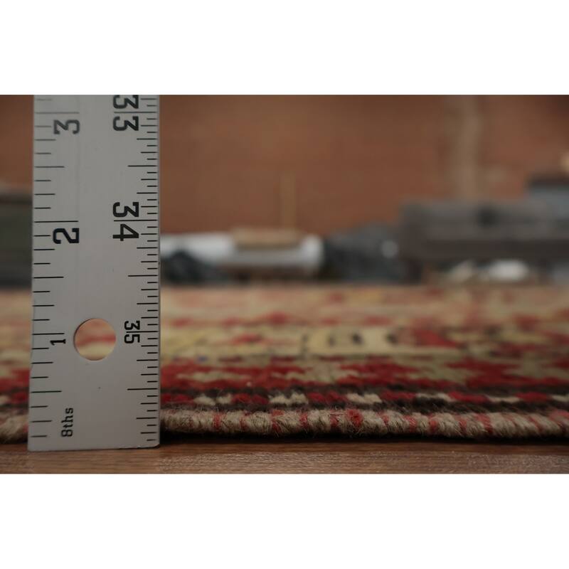 Hand Knotted Oriental 100% Wool Carpet Traditional Tribal Beige & Ivories Kazak Area Rug - 7' 11'' X 4' 11''