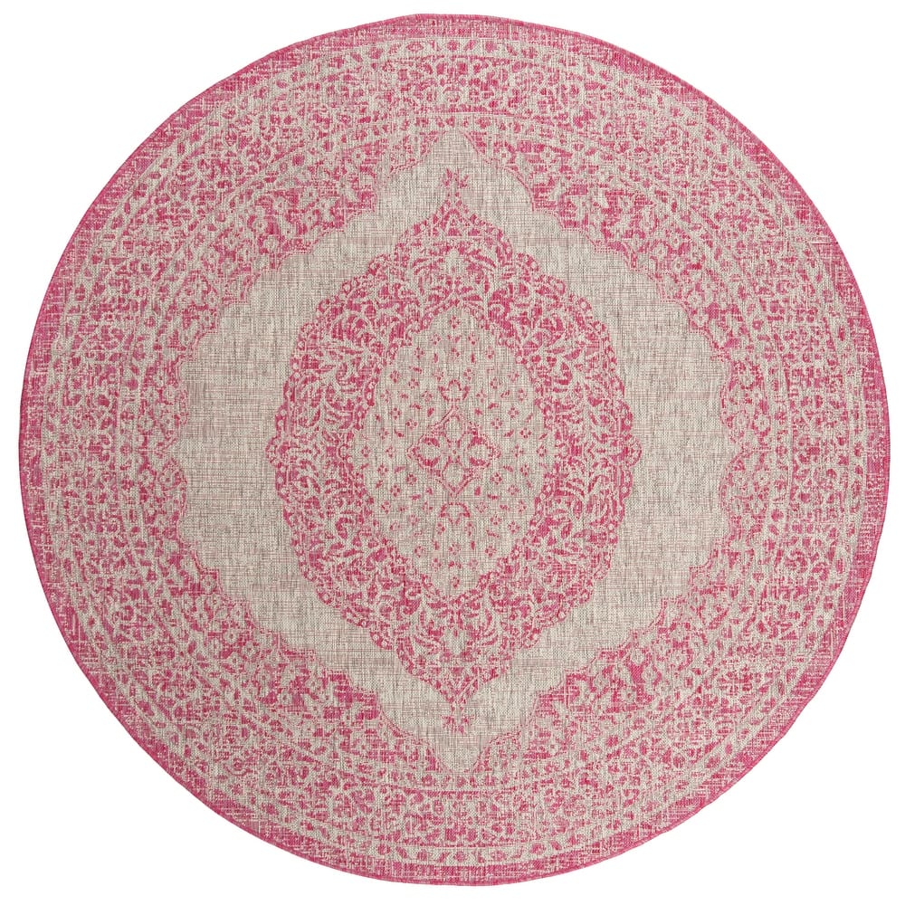 SAFAVIEH Courtyard Thoma Medallion Indoor/ Outdoor Waterproof Patio Backyard Rug