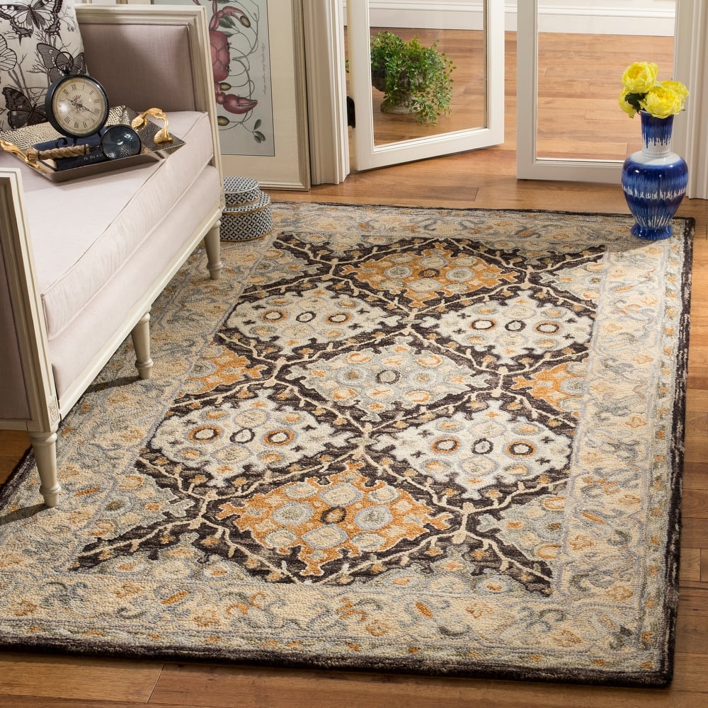 SAFAVIEH Handmade Aspen Gundemarie Boho Tribal Wool Rug