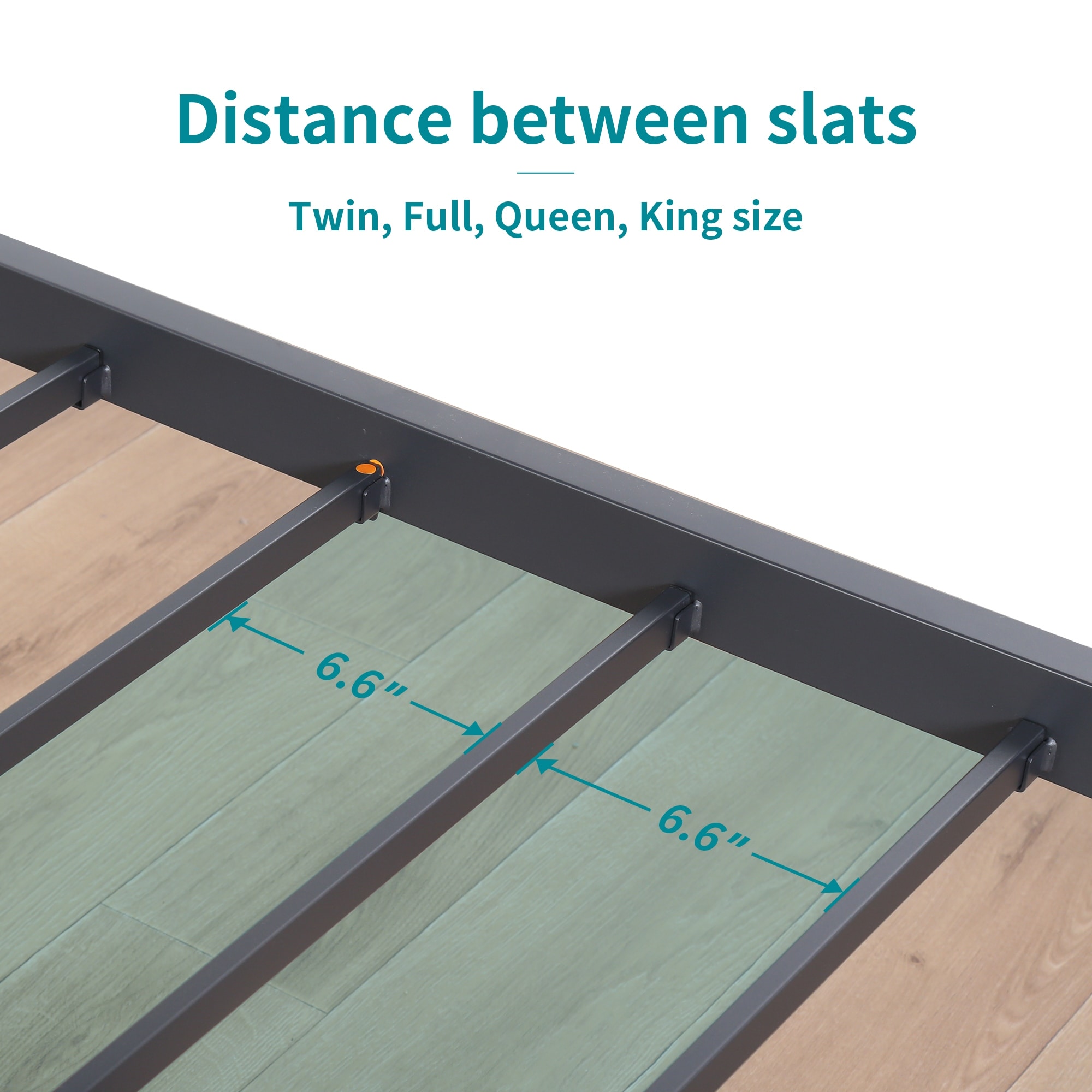 Sleeplanner 18 inch tall heavy duty steel slat 2025 bed frame