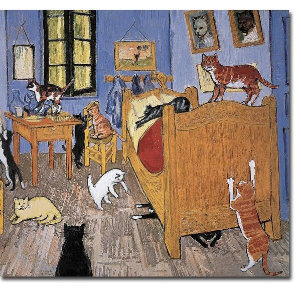 slide 1 of 1, Van Gogh Arles Cat by Chameleon Design Gallery Wrapped Canvas Giclee Art (24 in x 26 in)