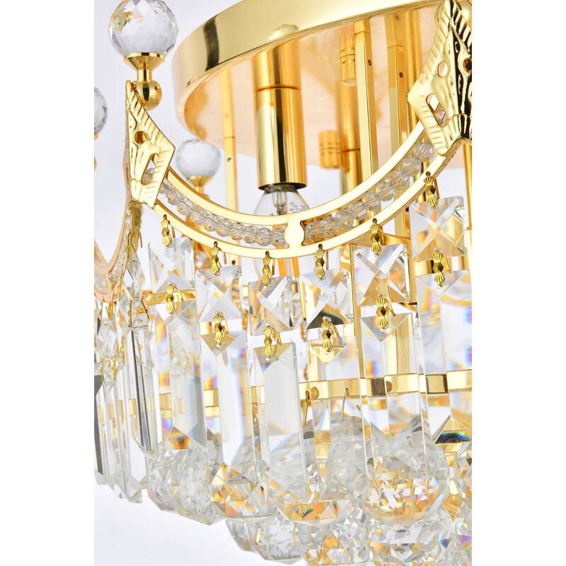 Elegant Lighting V8949F20/RC Corona 9 Light 20" Wide Semi-Flush