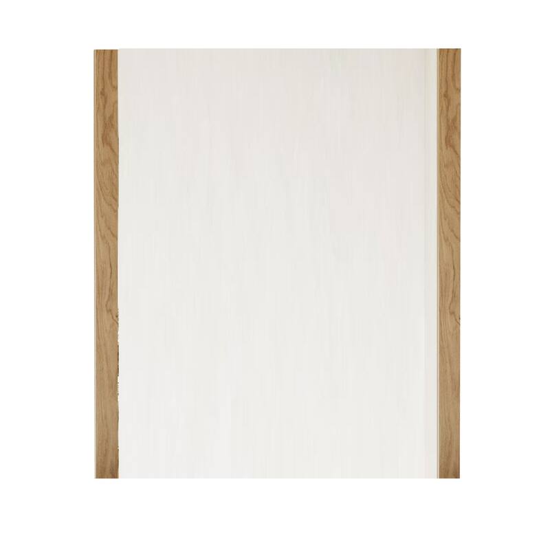 Noe Ruby Dresser Mirror, Natural Brown Oak Veneer, Rectangular 34 x 40 - Natural Oak Brown