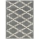 preview thumbnail 73 of 101, SAFAVIEH Handmade Chatham Carlota Modern Moroccan Wool Rug 2' x 3' - Dark Grey/Ivory - Rectangle