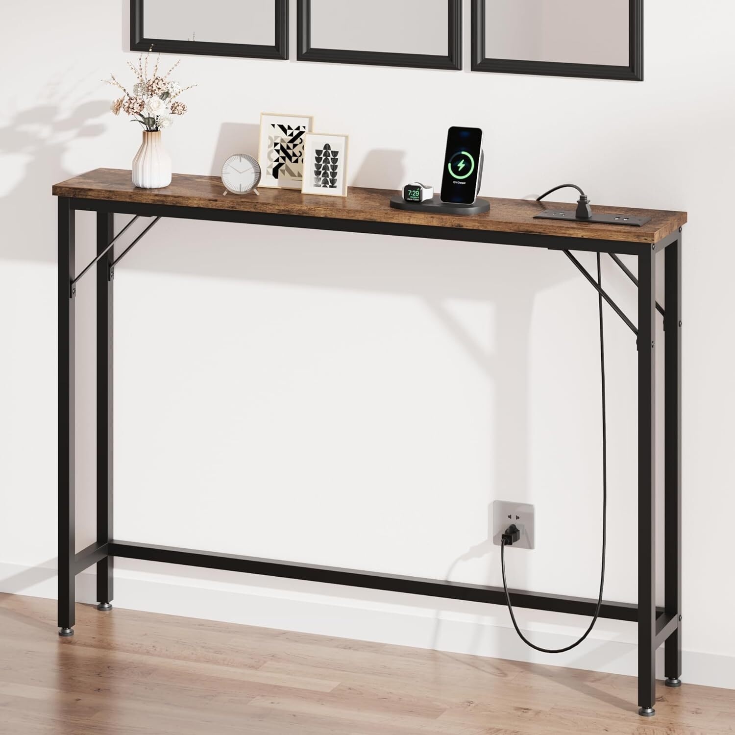 Very narrow hot sale sofa table