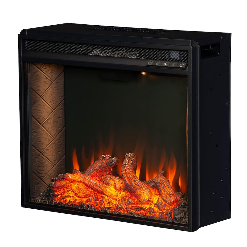 SEI Furniture 23-inch Criss-Cross Electric Firebox - 24"W x 9"D x 20"H