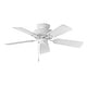 preview thumbnail 2 of 8, Hinkley Cabana Outdoor Ceiling Fan - Appliance White - 36"