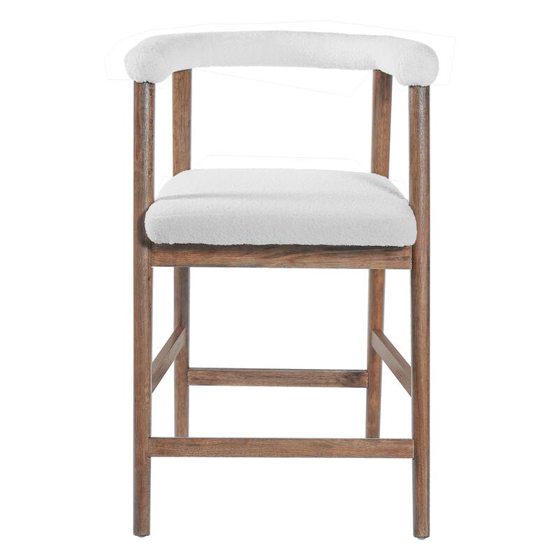 Christopher Knight Home - Modern Wooden Bar Stools with Back - Set of 2