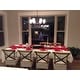 preview thumbnail 6 of 6, Set of 2 Wood Antique Farmhouse Cross Back Dining Chairs Rattan With X Back Dark Bedroom Restaurants Hotel