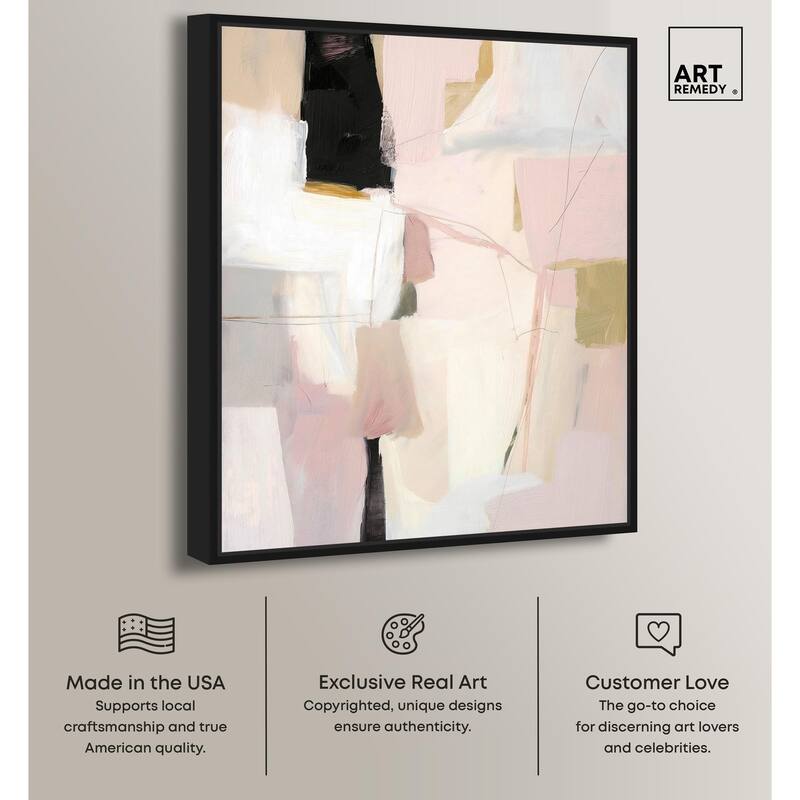 Pistachio Pink I Canvas by Art Remedy