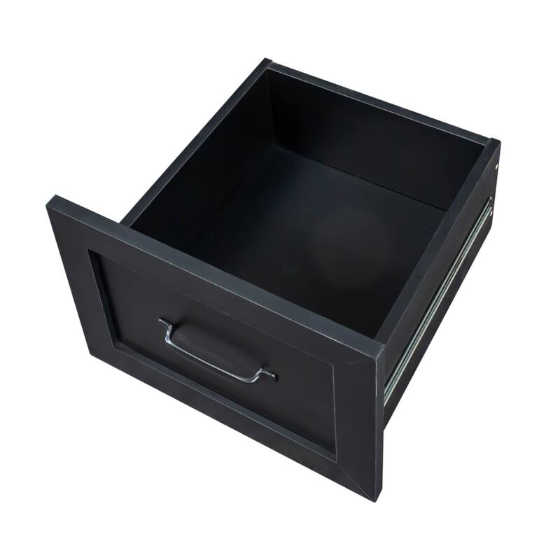 GDFStudio - Saly Modern Multi-Function Home Office Desk & Workstation with Storage, Drawers & Hutch
