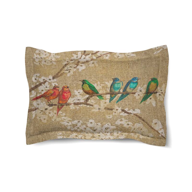 Laural Home Birds and Blossoms Duvet Sham - Standard