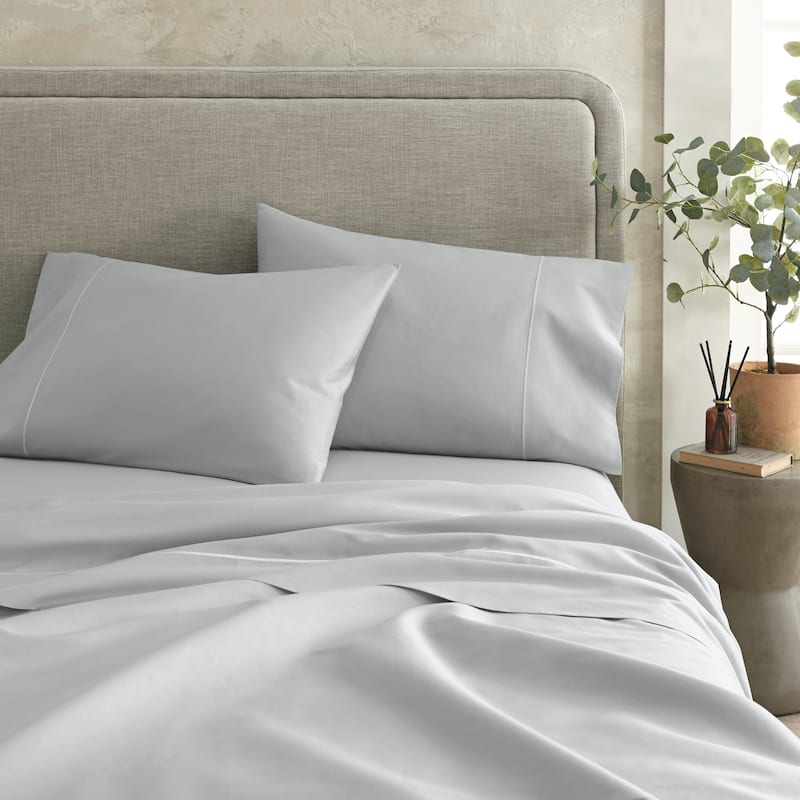 Organic Cotton Sateen Bed Sheets - 300 Thread Count