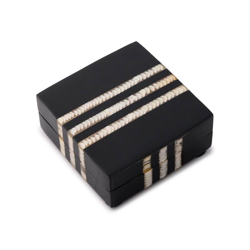 Small Square Storage Box - 2.5" - Black
