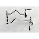 preview thumbnail 18 of 23, Heritage Wall Mount Pot Filler Kitchen Faucet