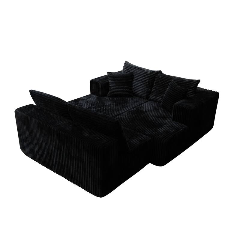Modular Sofa U-Shaped Corduroy Sectional Sofa Living Room Free Combination Sofa Sets