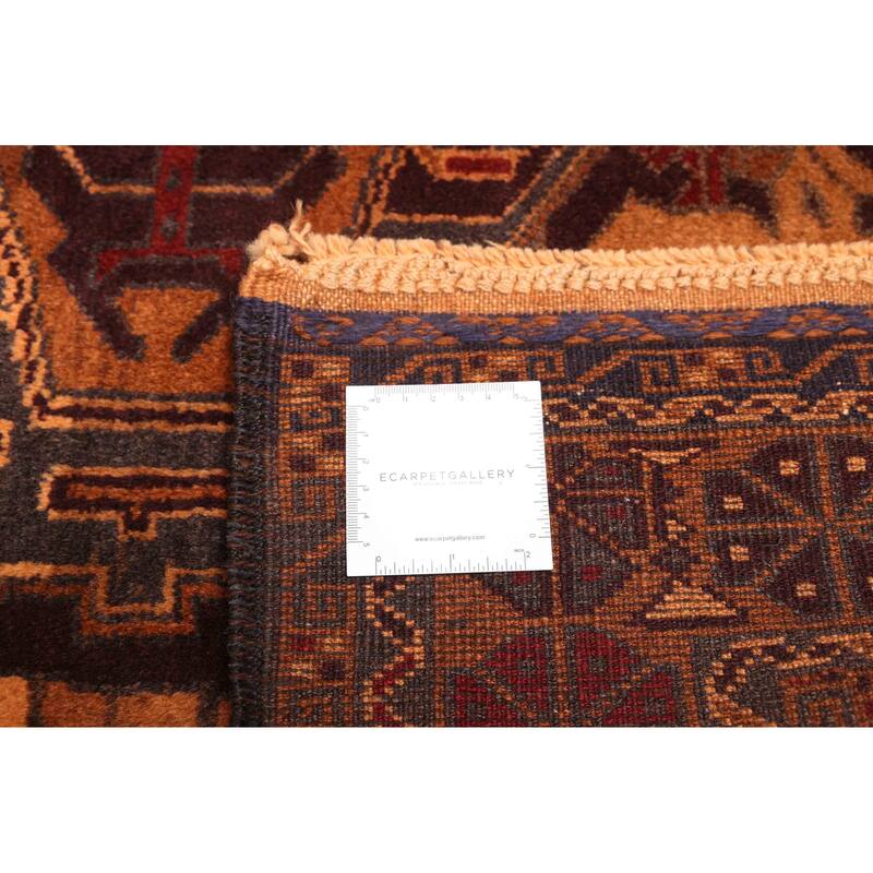 ECARPETGALLERY Hand-knotted Teimani Brown Wool Rug - 3'10 x 6'11