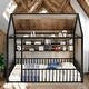 preview thumbnail 2 of 34, Space-Saving Full Size Kids Bed House Bed with Fence and Shelves
