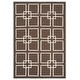 preview thumbnail 30 of 29, Martha Stewart by SAFAVIEH Square Dance Wool/ Banana Silk Rug 4' x 6' - Tilled Soil Brown - Rectangle