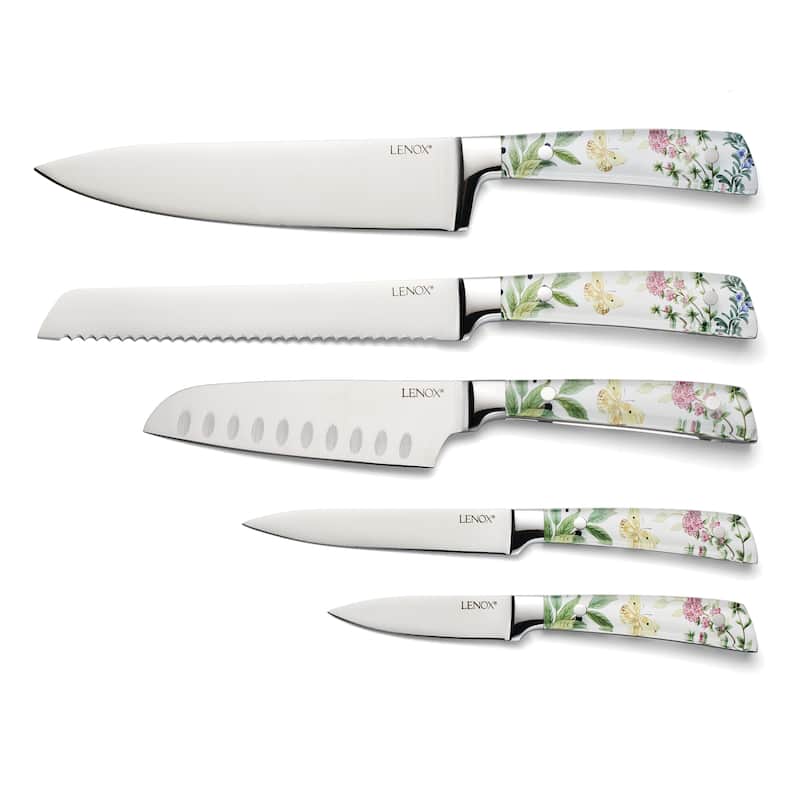 Lenox Butterfly Meadow Herbs 6-Piece Cutlery Block Set - 6-Piece Block Set